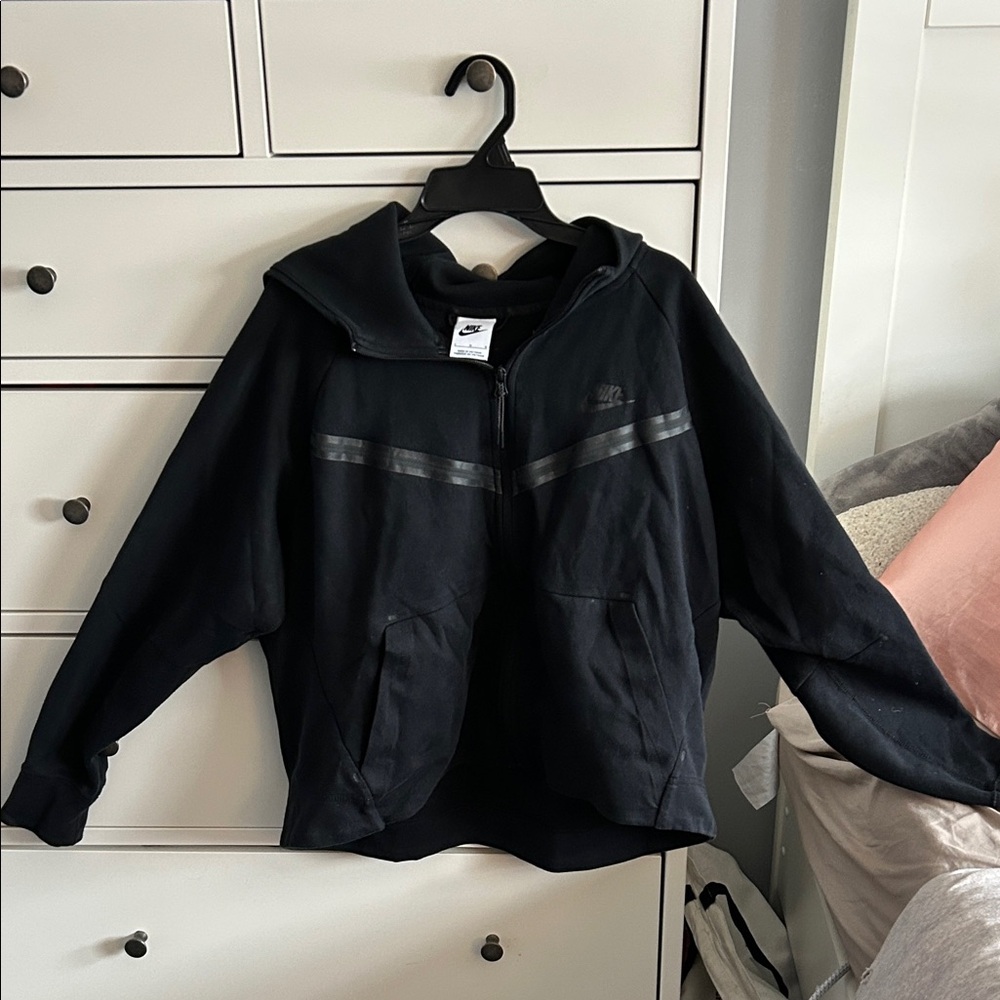 Nike Tech Black Full-Zip Hoodie